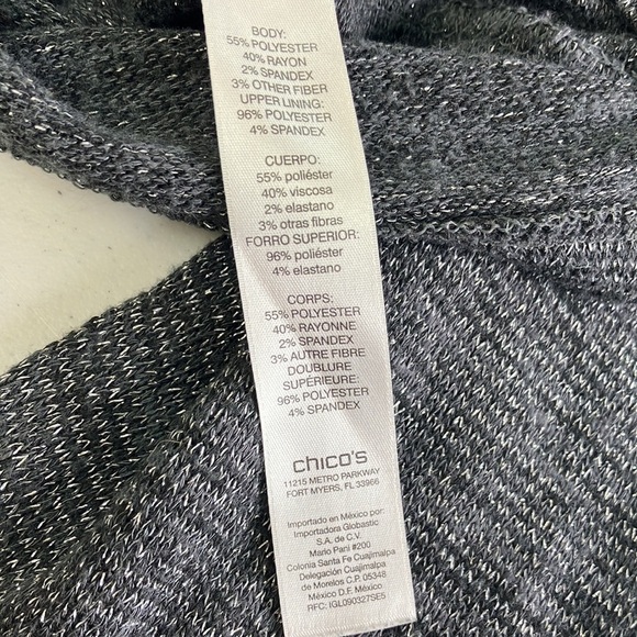 Chicos Sweater With Removable Cowl Neck Scarf Size: 3 - Picture 5 of 5